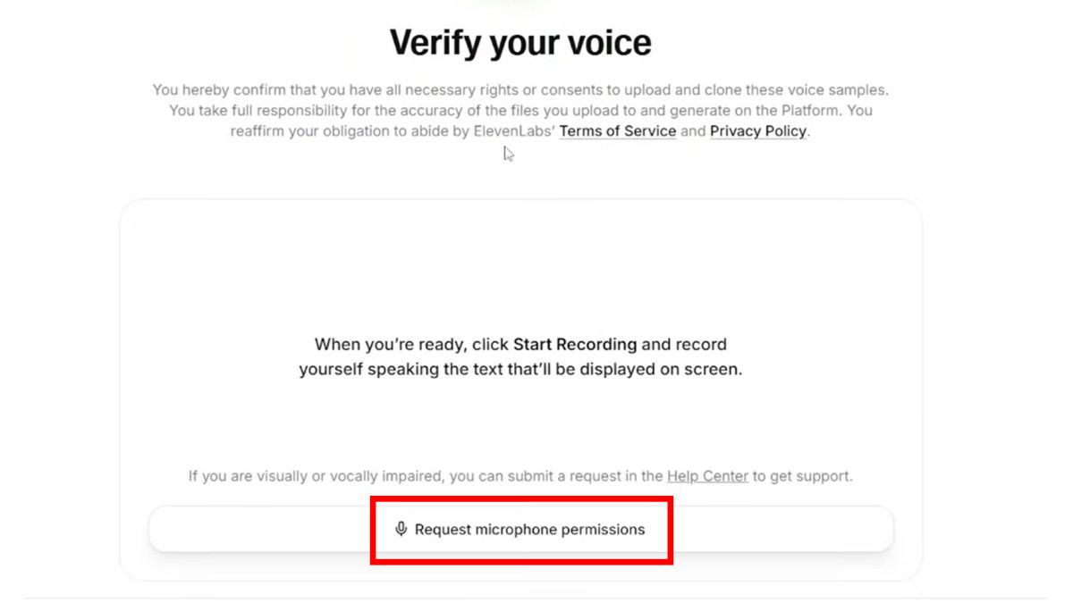 Cách Sử Dụng ElevenLabs AI Trên Máy Tính- Nhân bản giọng nói bước 4.3