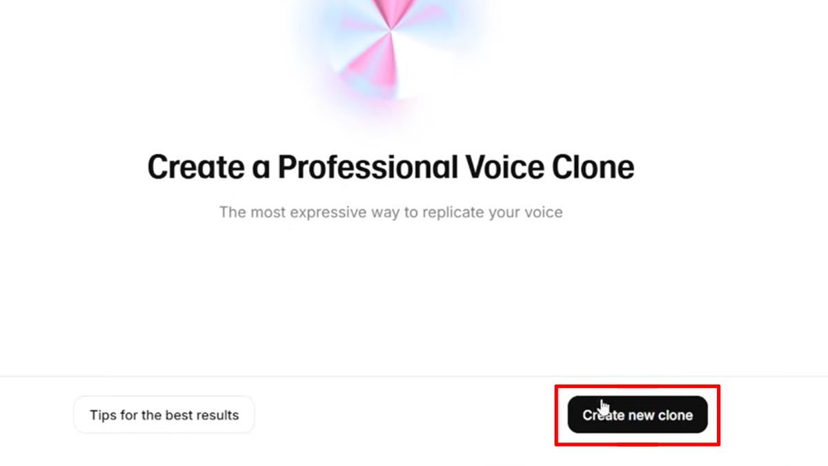 Cách Sử Dụng ElevenLabs AI Trên Máy Tính- Nhân bản giọng nói bước 2.1