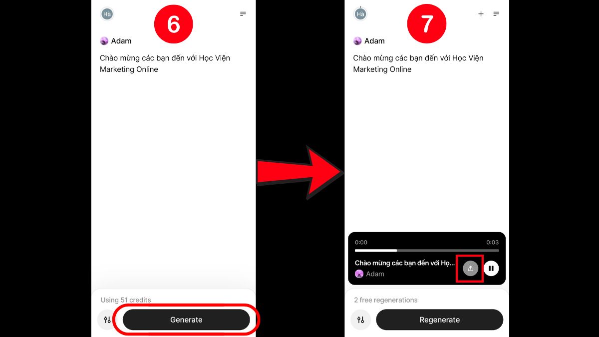 Cách Dùng ElevenLabs AI Trên Điện Thoại bước 7