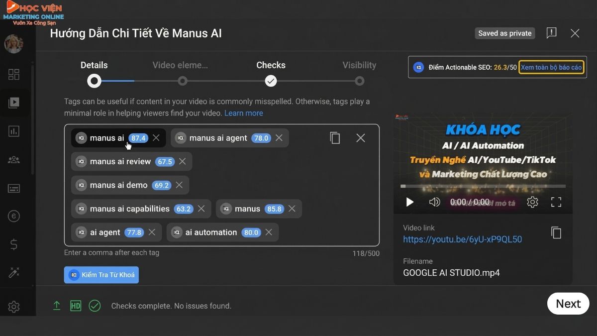Buổi 5: Tạo Kênh YouTube Chuẩn SEO Để Tăng Lượt Xem