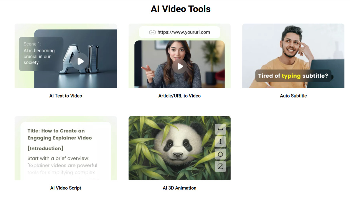 Tính năng AI của FlexClip video maker​