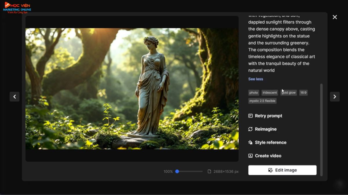 Cách tạo ảnh AI với Freepik AI Image Generator bước 6.2