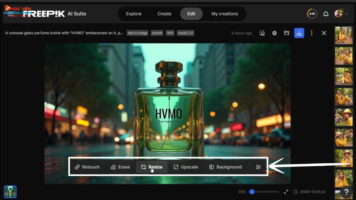 Cách tạo ảnh AI với Freepik AI Image Generator bước 8.2