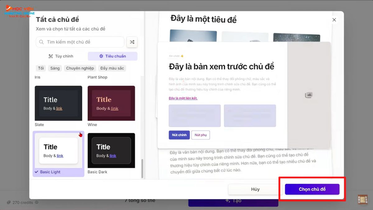 Hướng dẫn cách sử dụng Gamma tạo bài thuyết trình PowerPoint- Tạo bằng văn bản bước 5