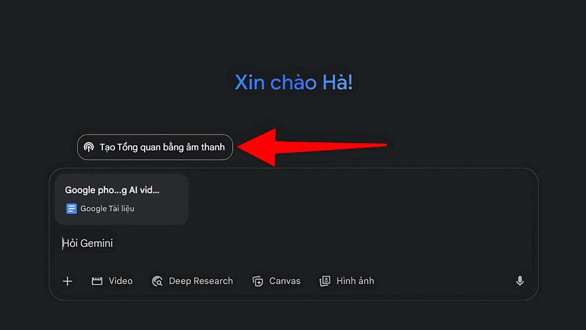 Hướng dẫn cách sử dụng tính năng Audio Overview của Gemini trên máy tính bước 3