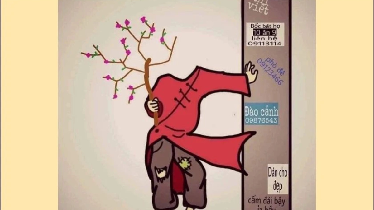 Mẫu Ghép Mặt Vào Ảnh Tết Hài Hước 4