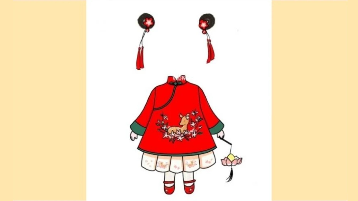 Mẫu Ghép Mặt Vào Ảnh Tết Chibi 4