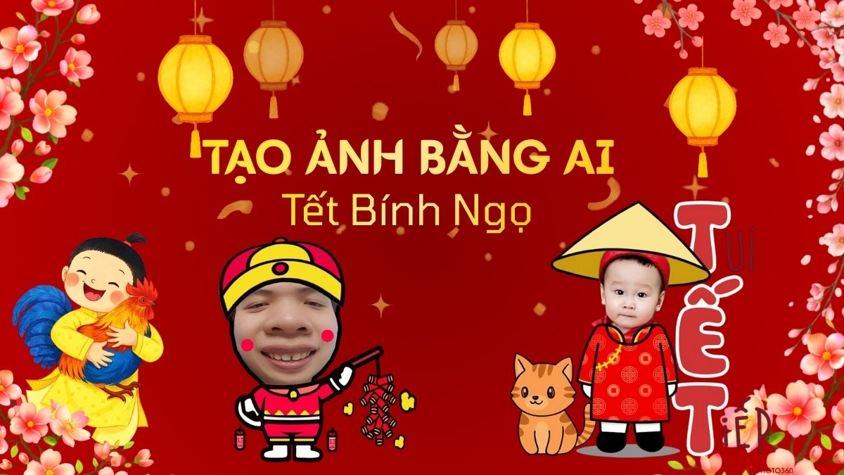 Hướng Dẫn Cách Ghép Mặt Vào Ảnh Tết Bằng AI Mừng Năm Bính Ngọ 2026
