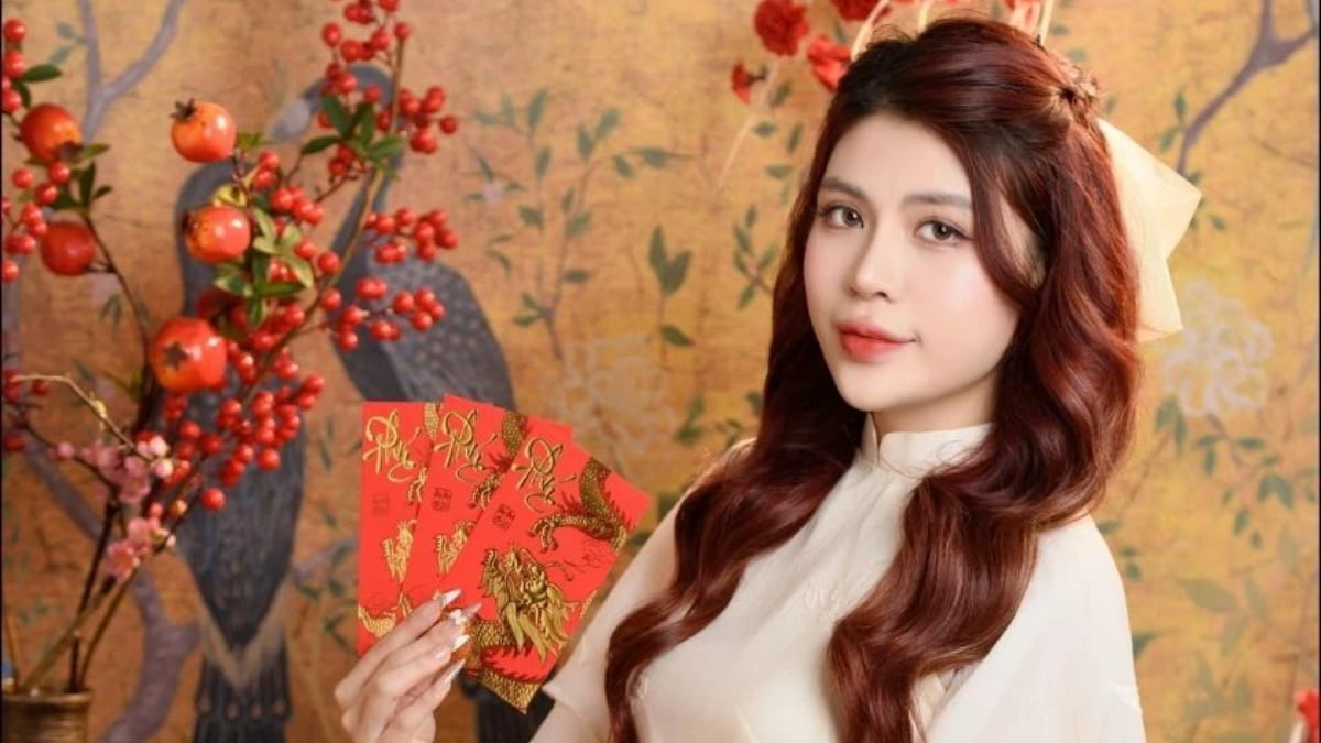 Mẫu Ghép Ảnh Tết Áo Dài 1