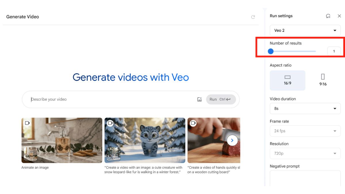 Hướng dẫn cách sử dụng Google AI Studio tạo video với Veo AI bước 3.1