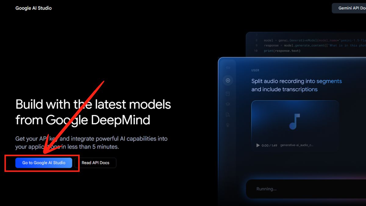 Hướng dẫn cách sử dụng Google AI Studio tạo video với Veo AI bước 1.1