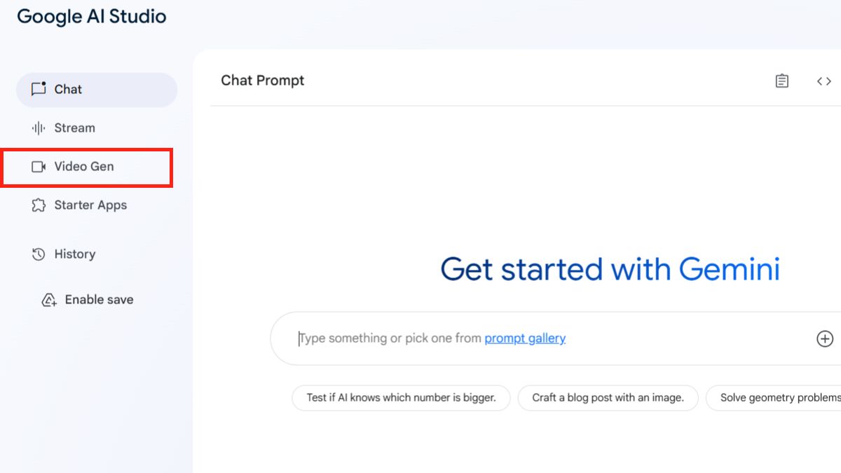 Hướng dẫn cách sử dụng Google AI Studio tạo video với Veo AI bước 1.2