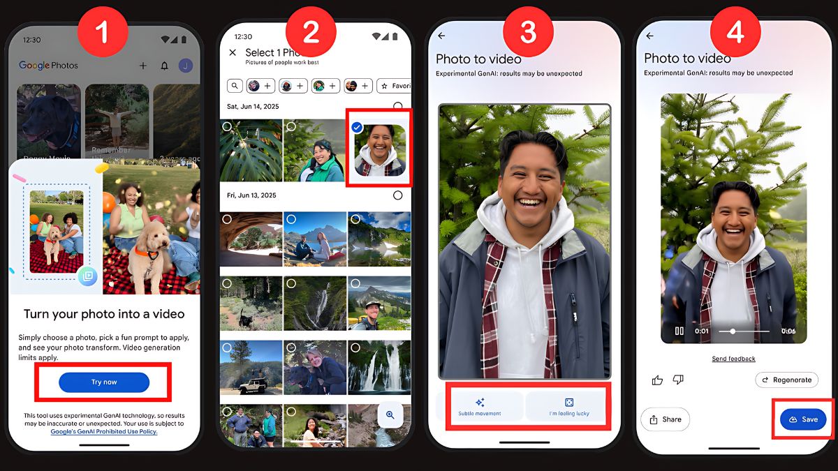 Hướng dẫn cách sử dụng tính năng photo to video trên Google Photos