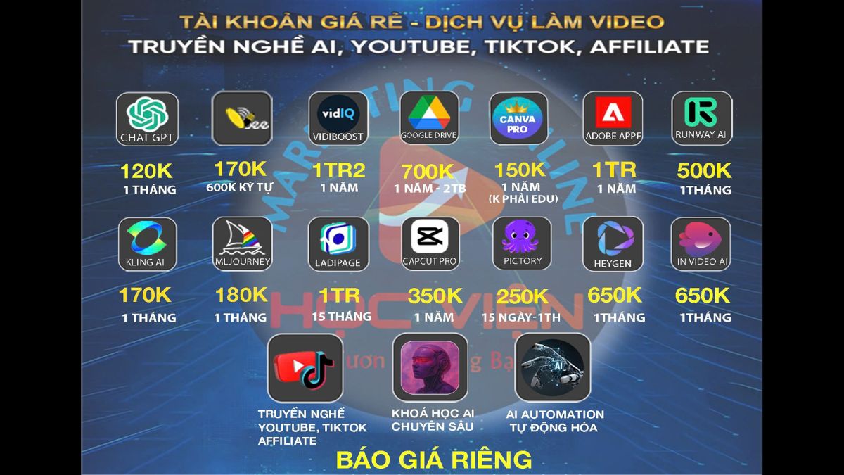 HVMO cung cấp tài khoản Veo 3 chính hãng