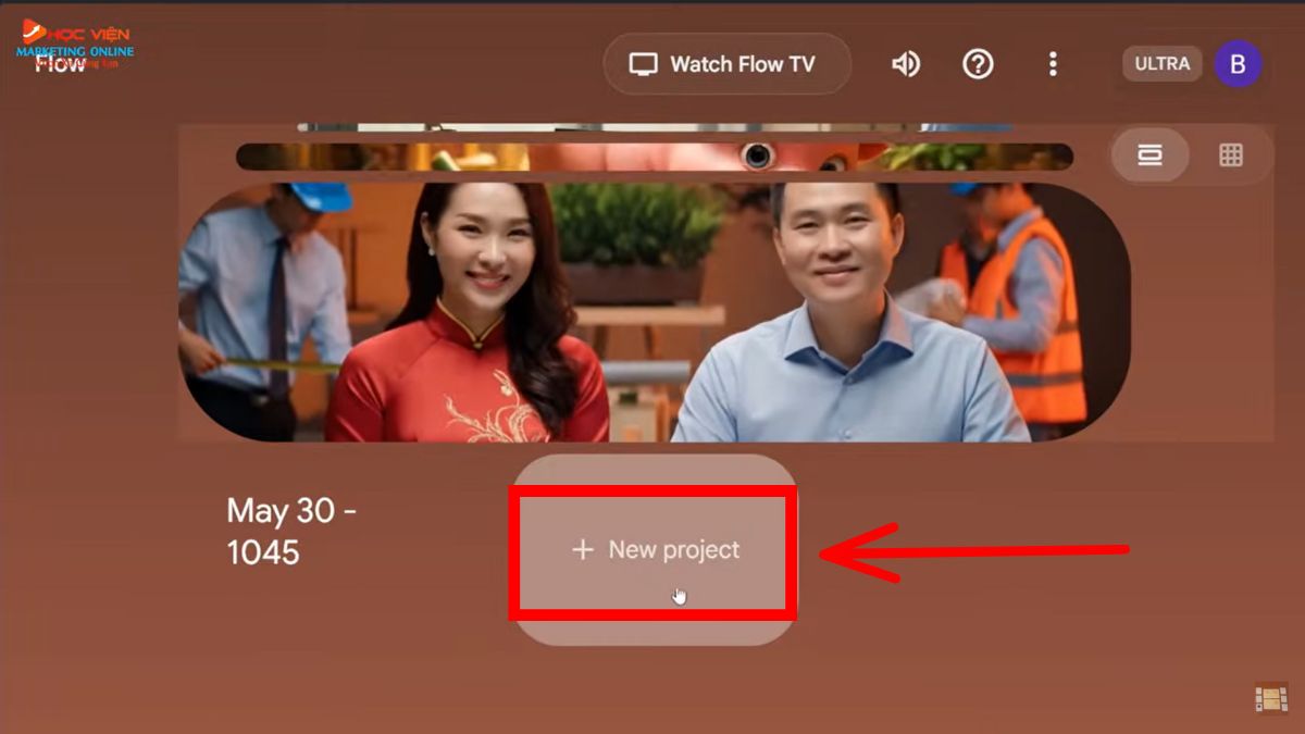 Dùng Google Veo 3 qua Google Lab (Flow) trên máy tính bước 3.1
