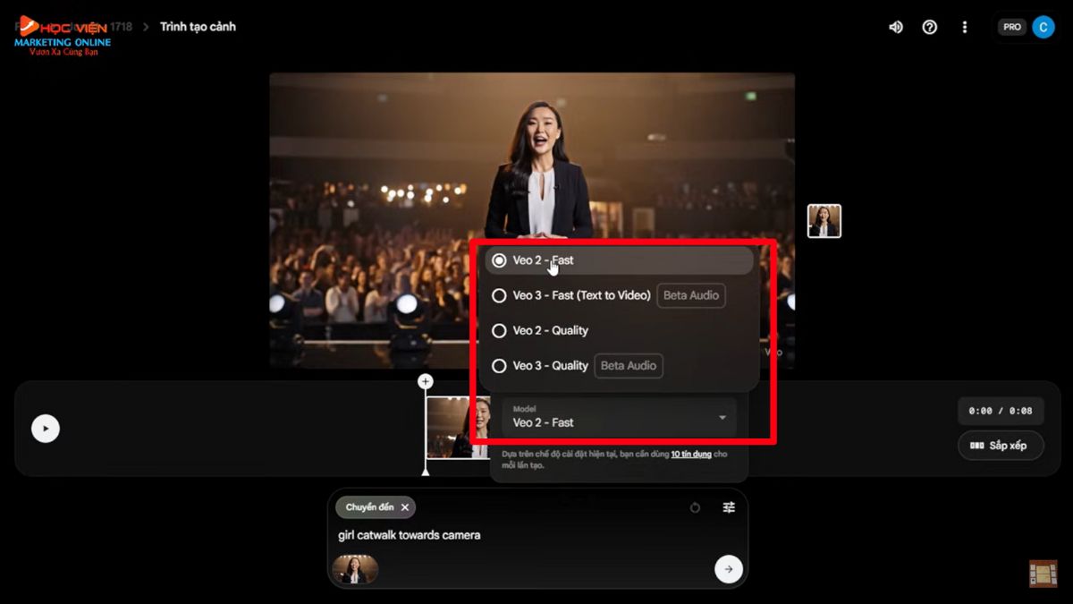 Cách sử dụng các tính năng khác trong Flow- Thêm vào cảnh bước 4
