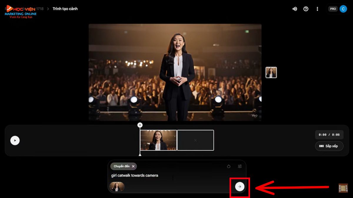 Cách sử dụng các tính năng khác trong Flow- Thêm vào cảnh bước 5