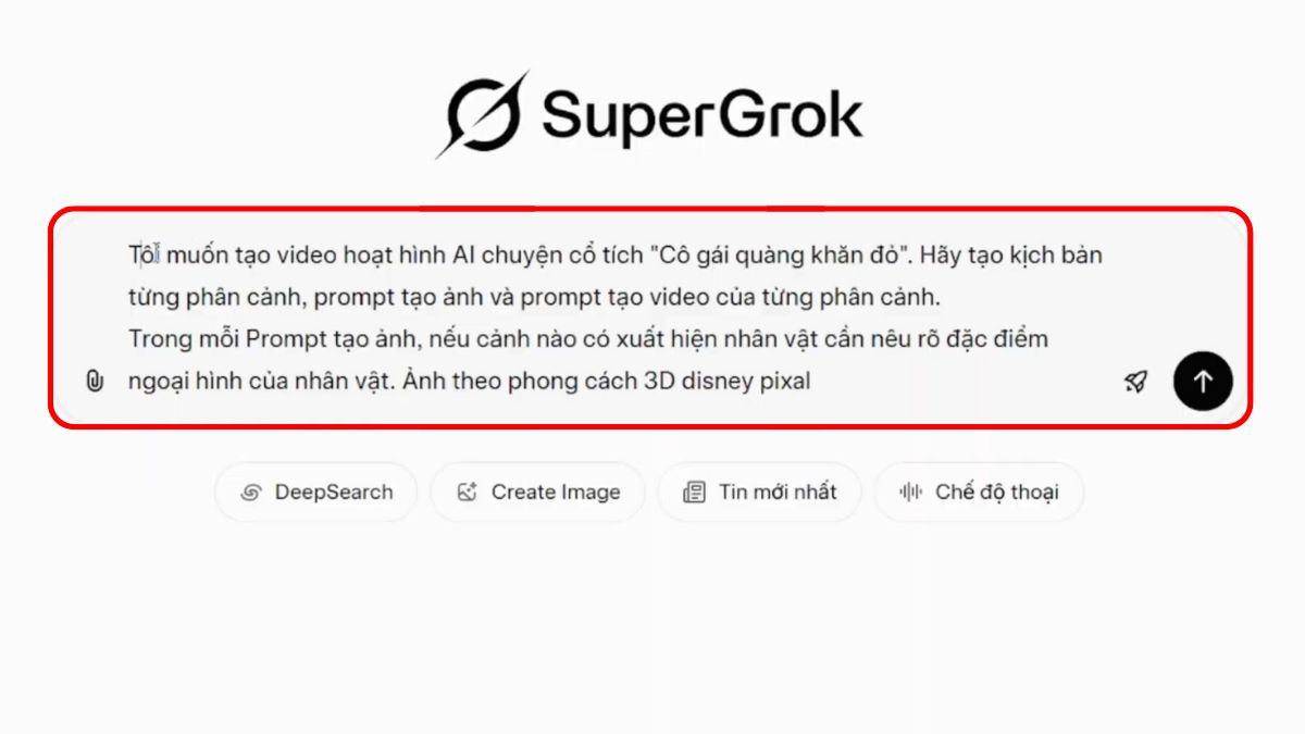Hướng Dẫn Cách Sử Dụng Grok AI- Tạo video hoạt hình bước 1