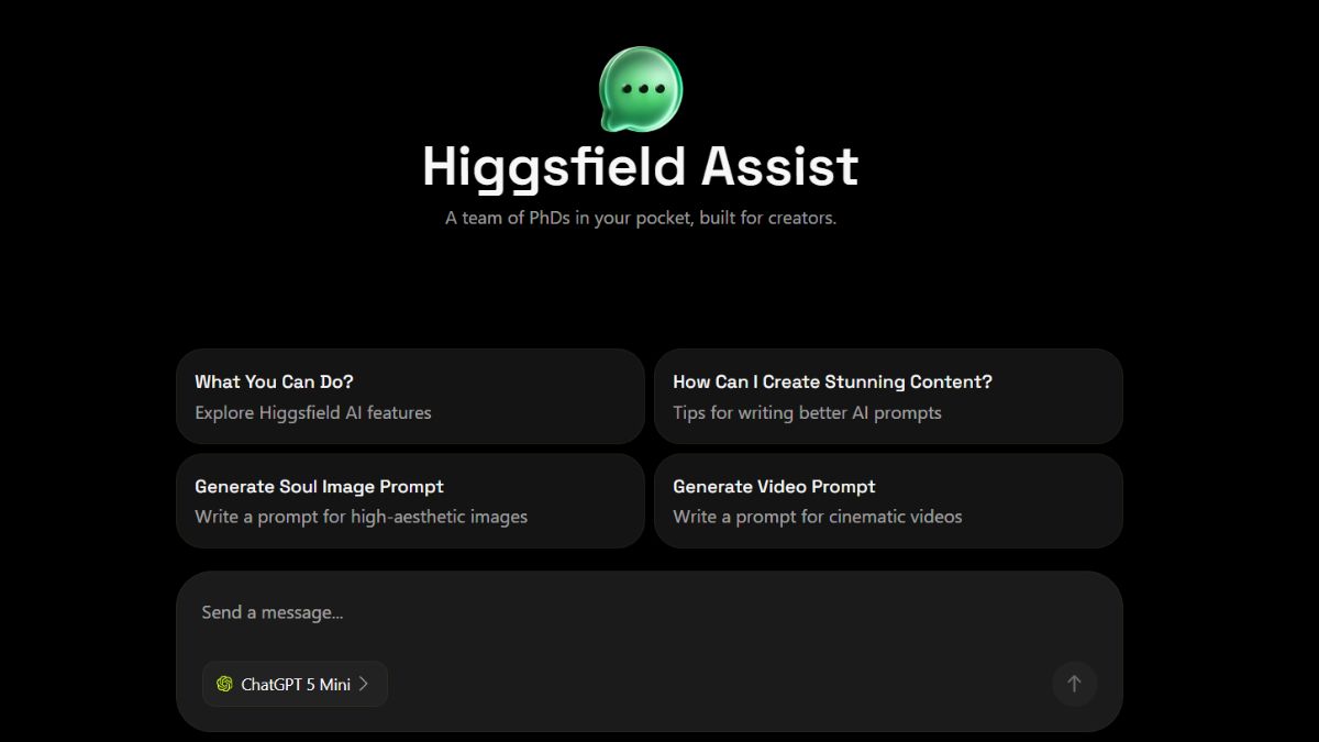 Các tính năng nổi bật của Higgsfield- Higgsfield Assist