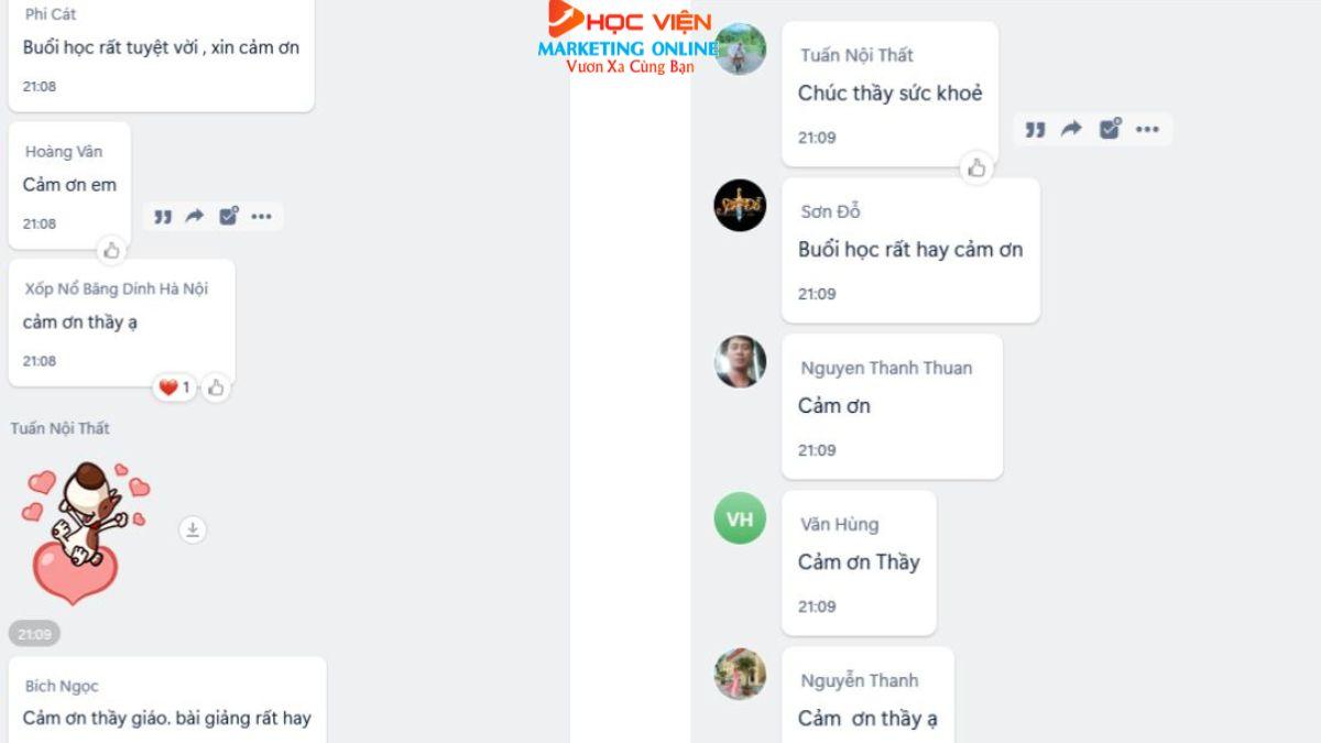 Feedback nổi bật của học viên dành cho HVMO