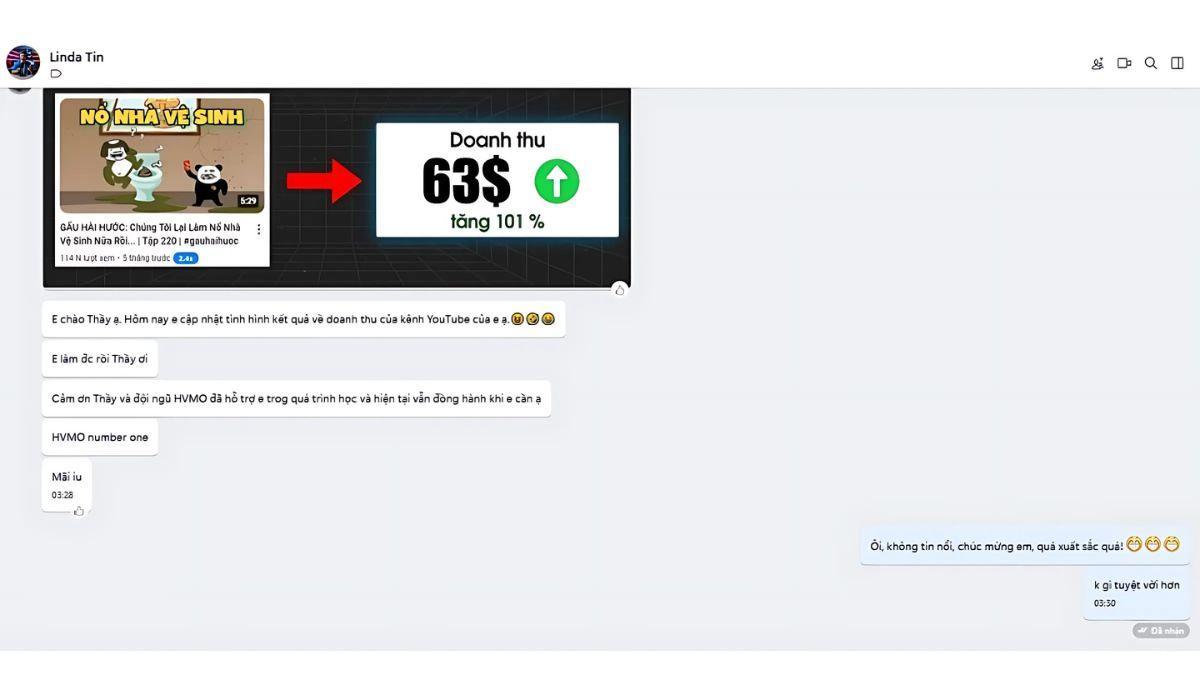 Feedback Từ Học Viên Khóa Học YouTube view ngoại