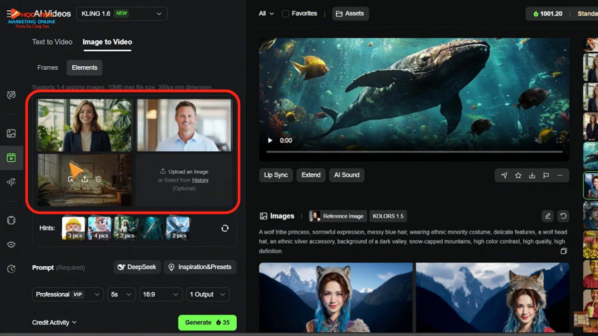 Hướng dẫn cách sử dụng Kling AI miễn phí và chi tiết- Tạo video model 1.6 bước 2
