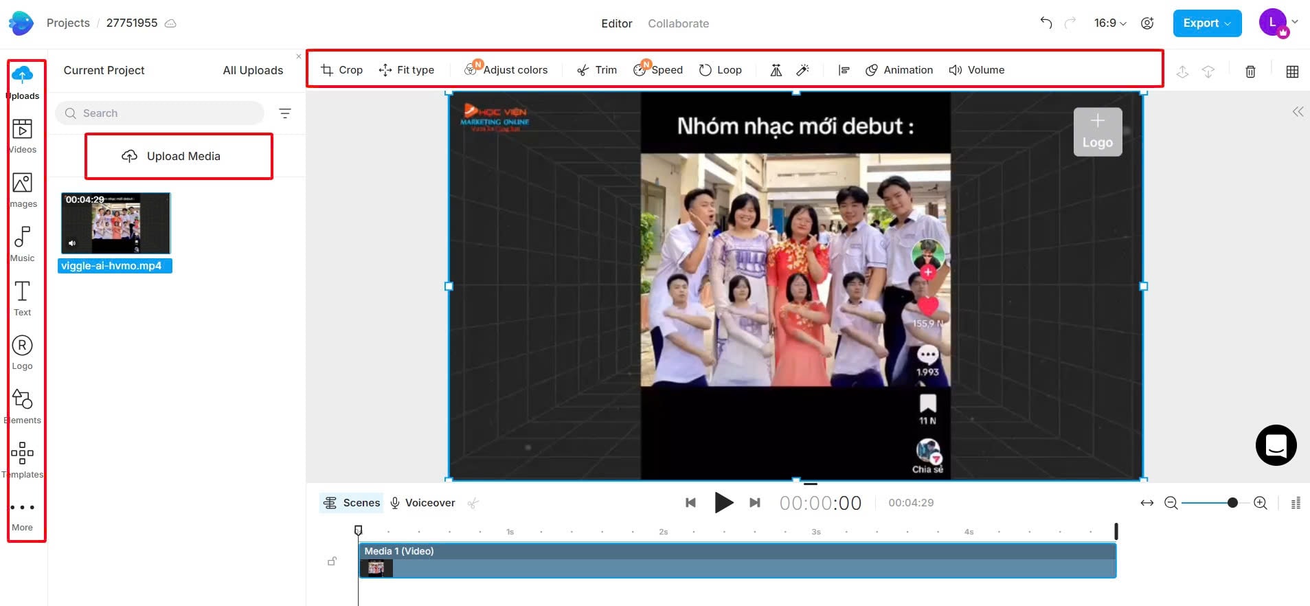 Cách sử dụng Invideo Studio tính năng 4 bước 3