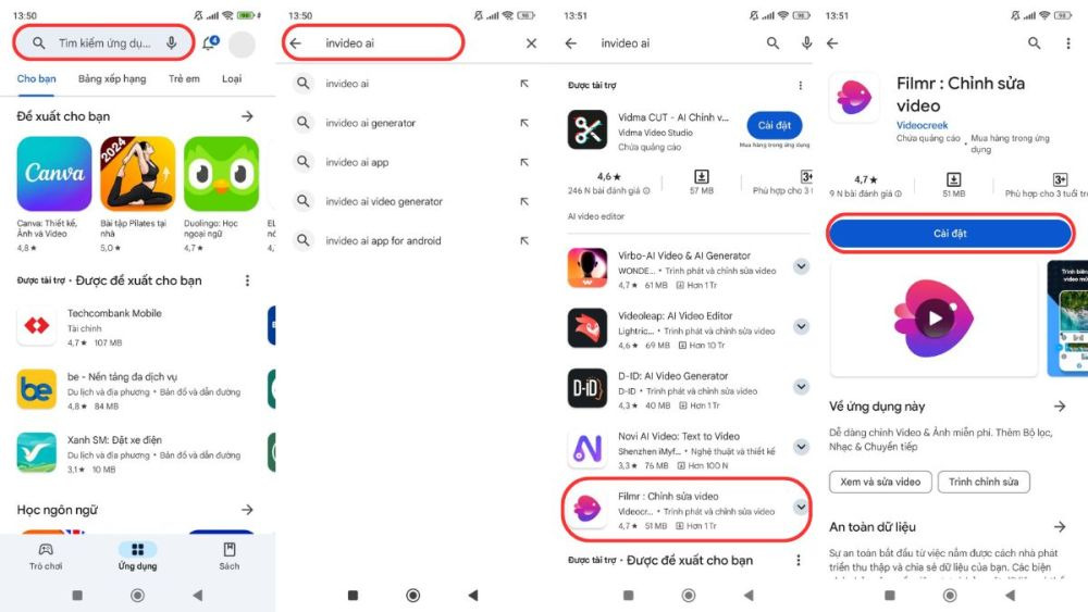 Cách tải Invideo AI về điện thoại Iphone