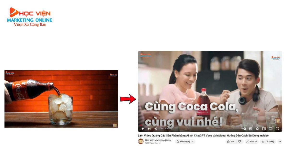 Ứng dụng của Invideo AI video trong Tạo video Marketing quảng cáo