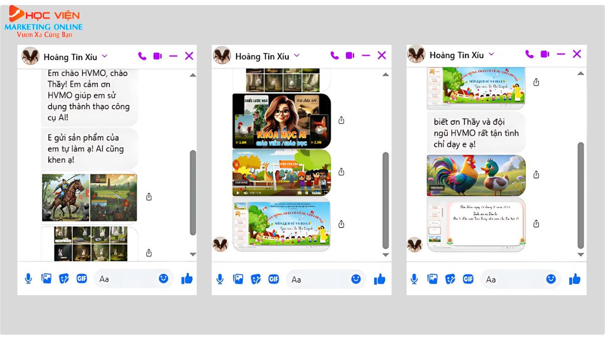 Học viên feedback và hài lòng về chất lượng đào tạo của HVMO