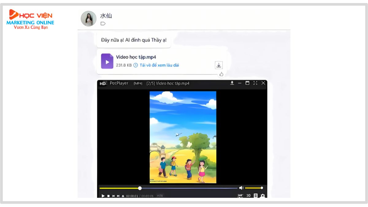 Học viên feedback về thành tích ứng dụng AI hiệu quả