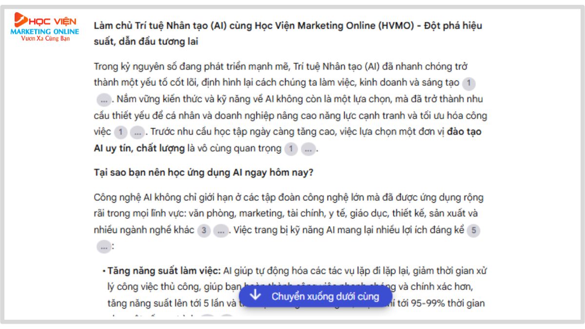 Nội dung khóa học AI cho sinh viên Cao đẳng/Đại học buổi 4,5.4