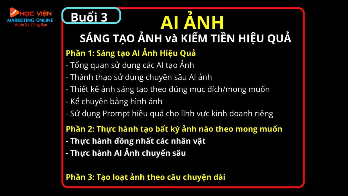 Nội dung khóa học trí tuệ nhân tạo AI- Buổi 3