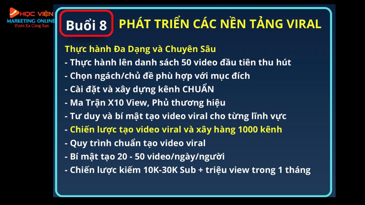Nội dung khóa học trí tuệ nhân tạo AI buổi 8