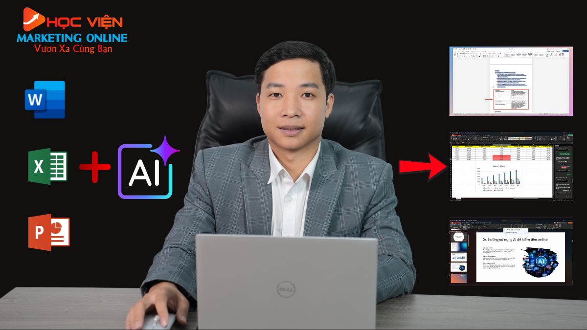 Khóa học AI In Office- Ứng dụng AI trong văn phòng giúp x10 hiệu suất