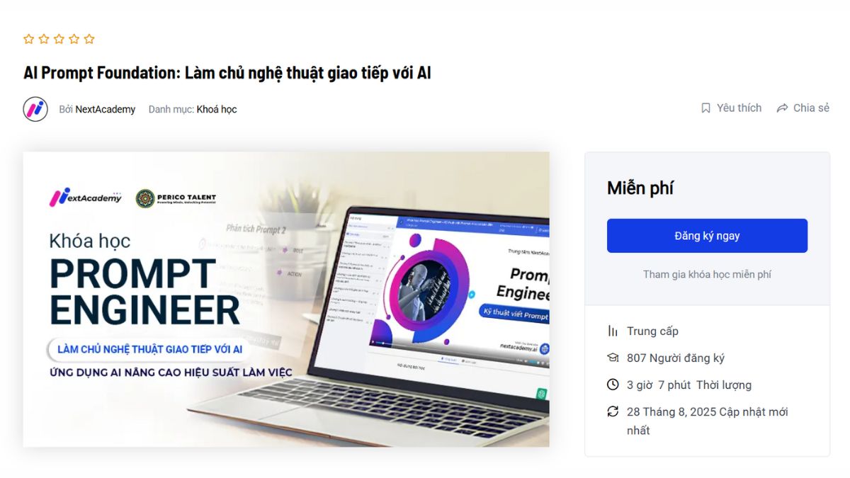 Khóa Học AI Prompt Foundation