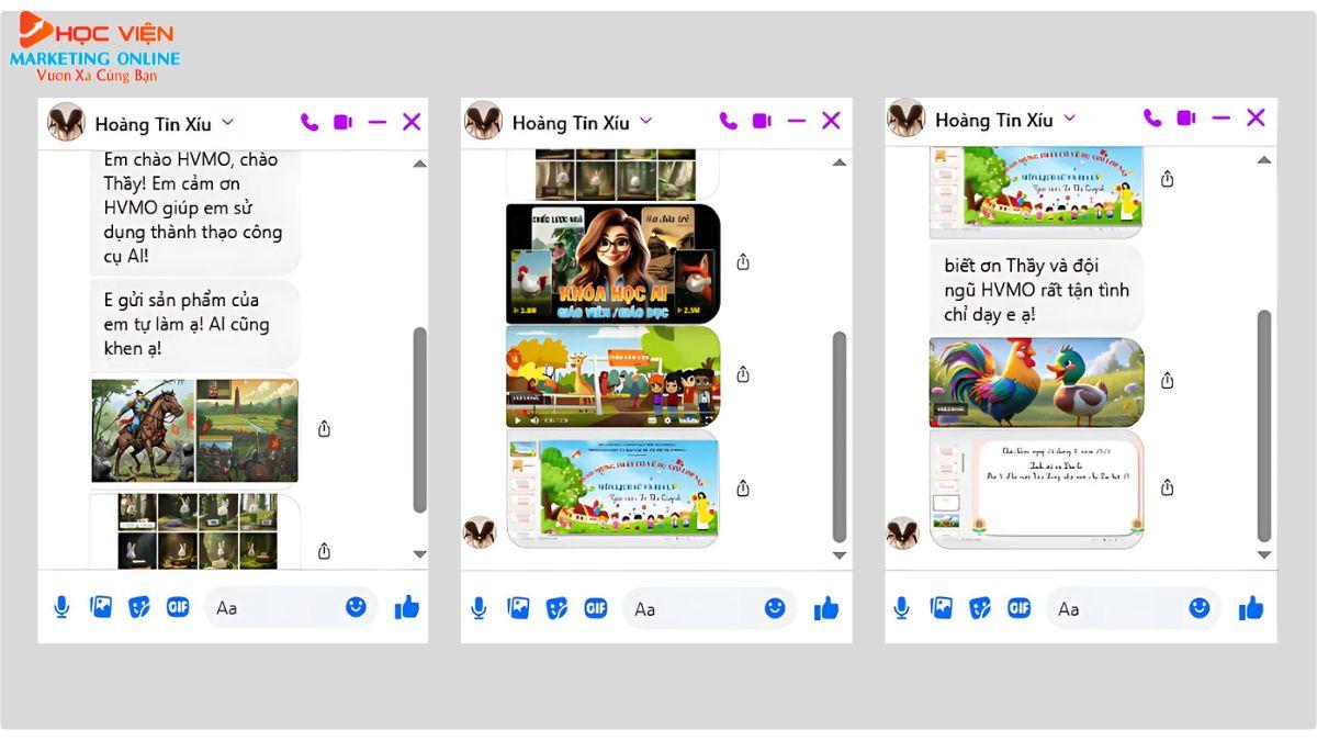 Feedback khóa học AI của HVMO từ học viên