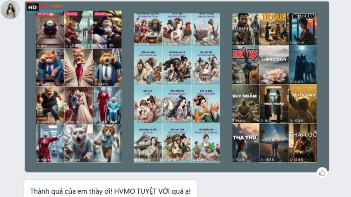 Kết quả thực tế của học viên đầy ấn tượng
