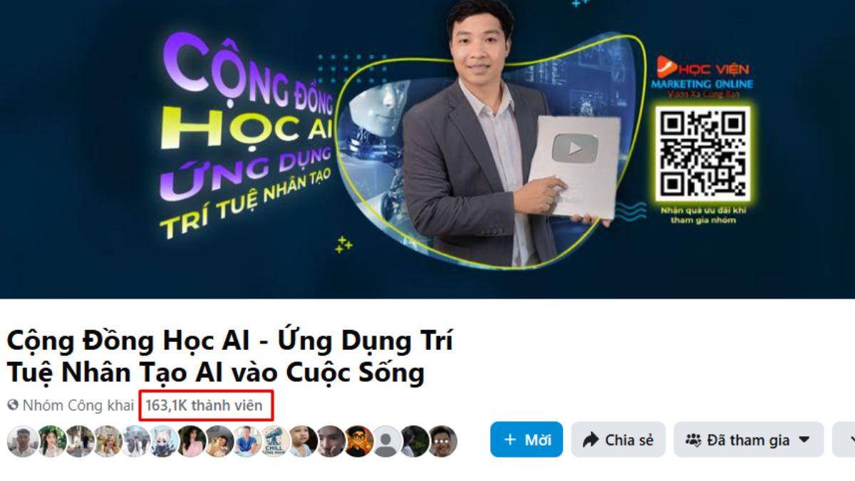 HVMO Trung Tâm Đào Tạo AI Uy Tín Tại Lai Châu- Group Facebook với hàng trăm nghìn thành viên