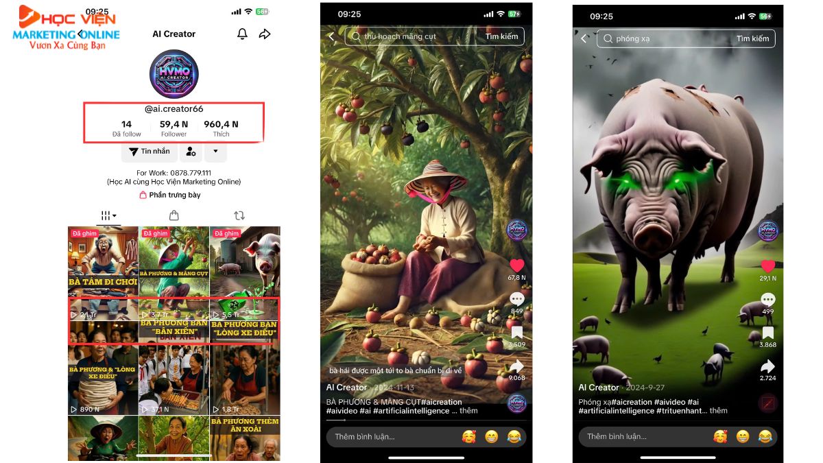 5 lý do nên chọn khóa đào tạo AI của HVMO- HVMO đã giúp xây dựng kênh triệu view