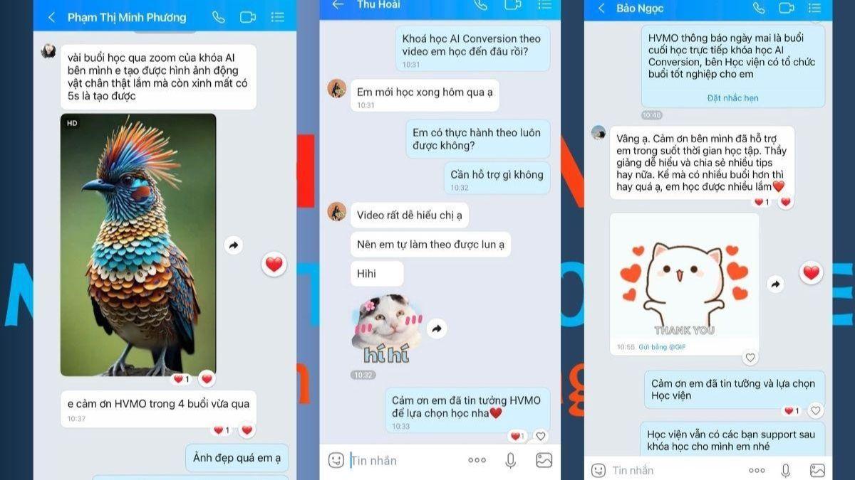 Phản hồi từ học viên của HVMO về khóa học AI