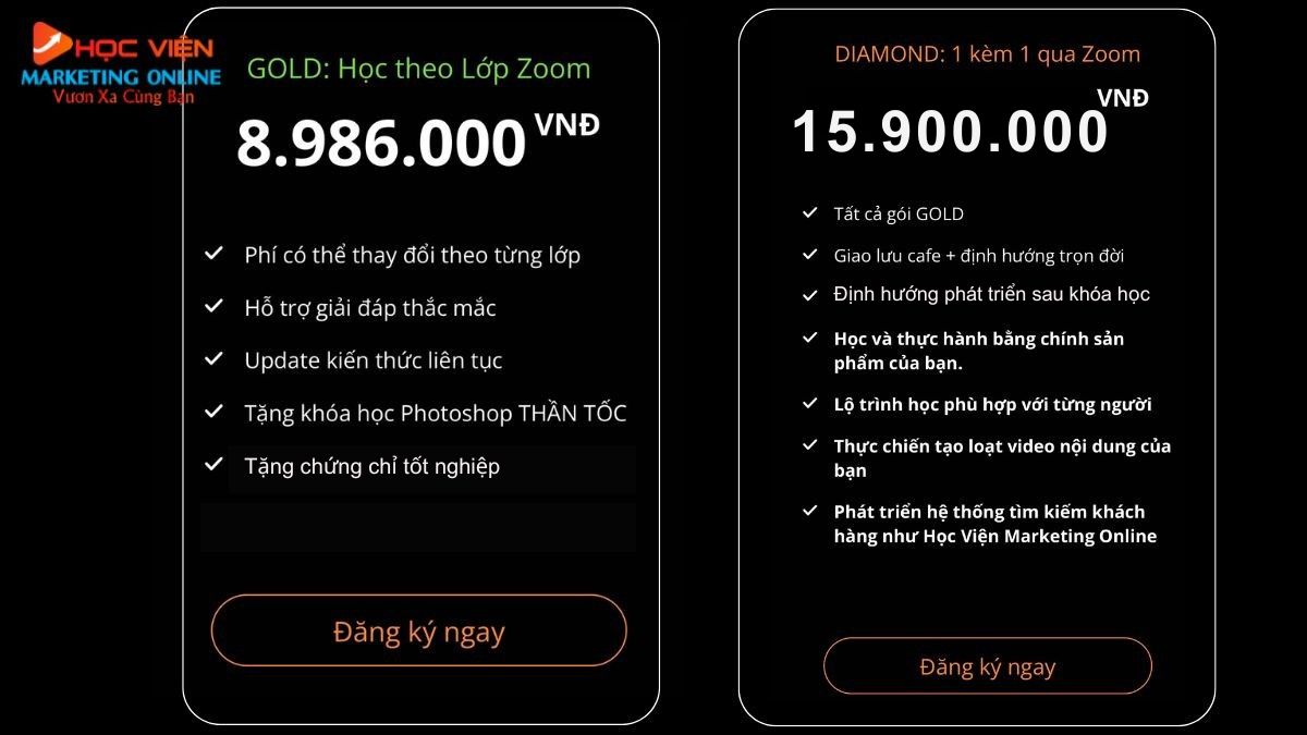 Bảng Giá Khóa Học AI Trí Tuệ Nhân Tạo Tại HVMO