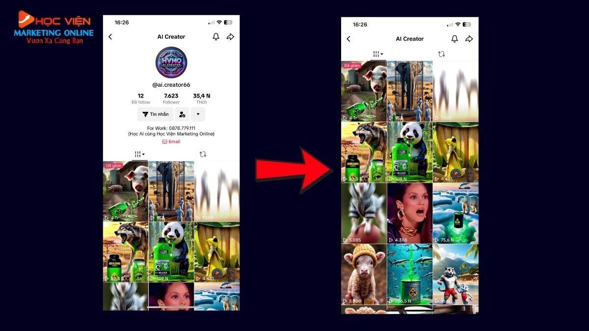 Kênh TikTok đạt 5,1 triệu view sau 1 ngày đăng tải của Phố tổng