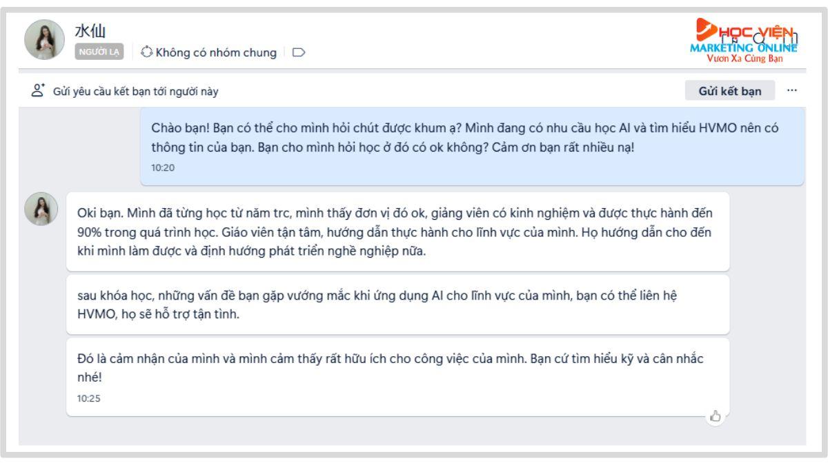Kiểm tra sự uy tín của đơn vị đào tạo bằng cách xem feedback thực tế của học viên