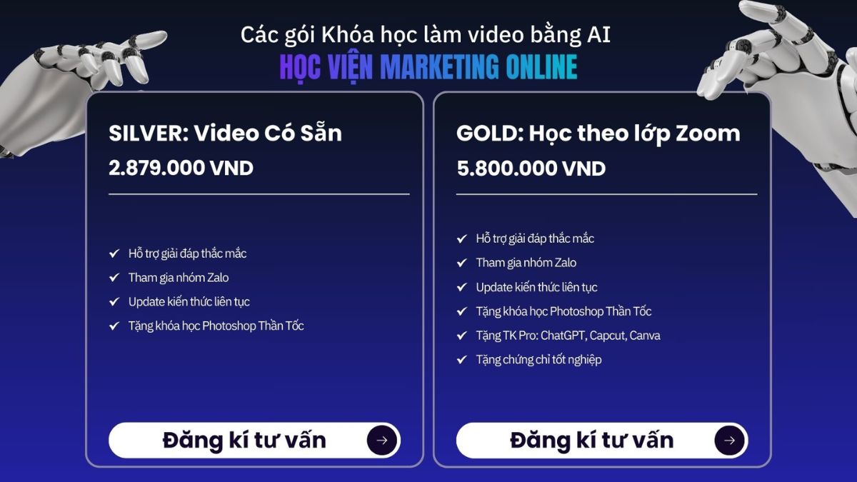 Bảng Giá Khóa Học Làm Video AI Tại HVMO