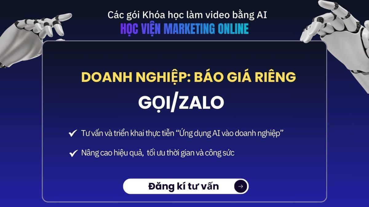Bảng Giá Khóa Học Làm Video AI Mới Nhất
