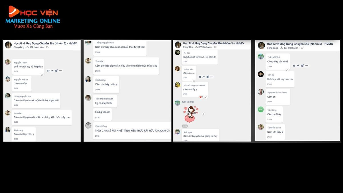 Học viên nói gì sau khóa học làm video tự động bằng AI