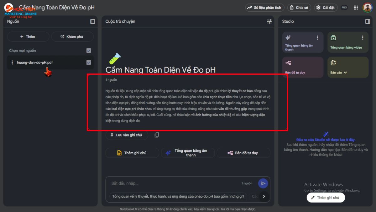 Tính Năng Chính Khi Phân Tích Và Tương Tác- Tóm tắt tài liệu