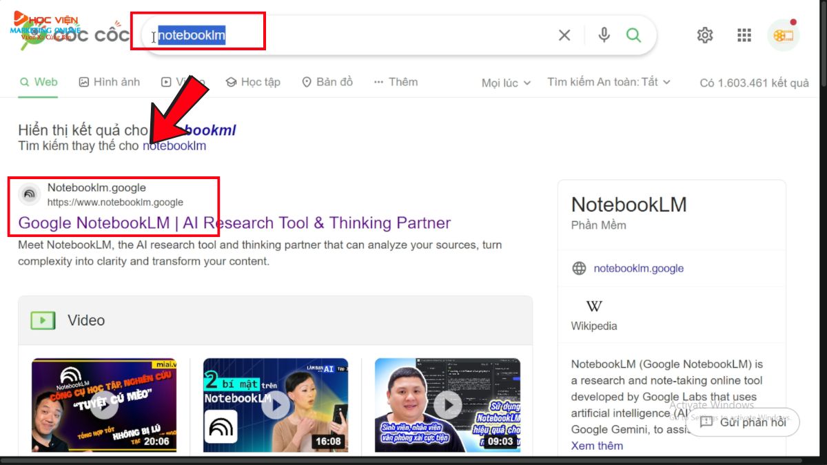 Cách Truy Cập Và Sử Dụng NotebookLM bước 1.1