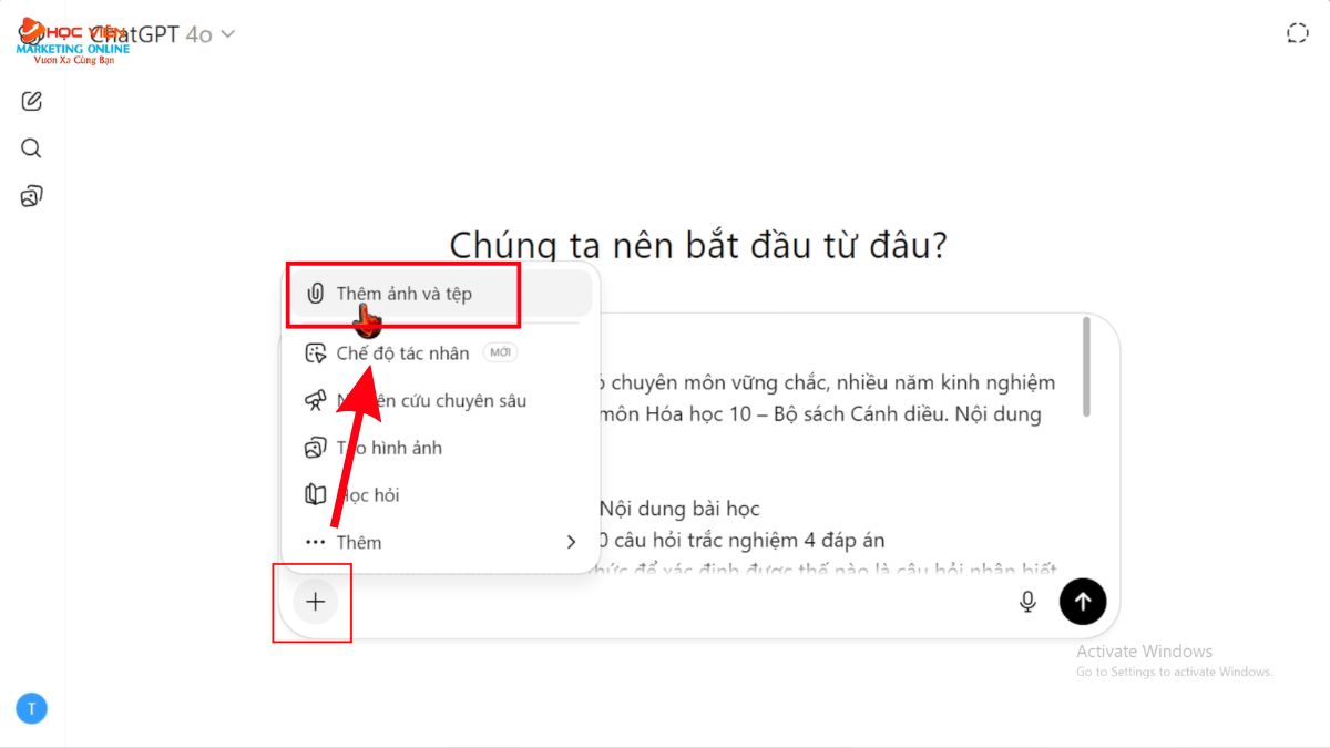 Quy Trình Tạo Đề Nâng Cao Bằng ChatGPT bước 2.2